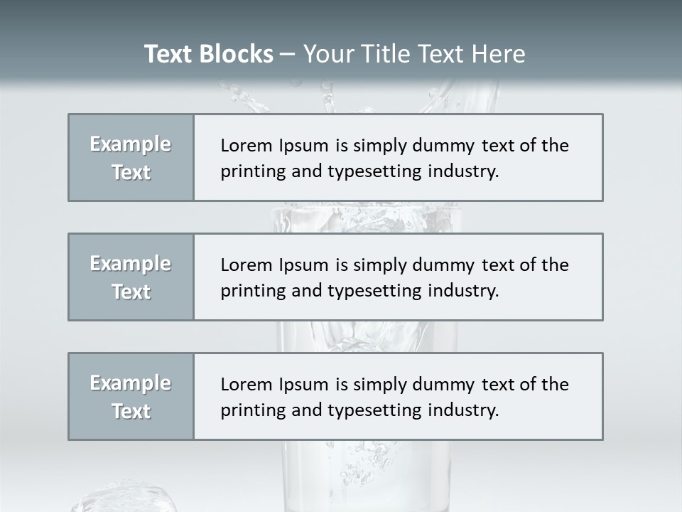 Liquid Blend Splashing PowerPoint Template
