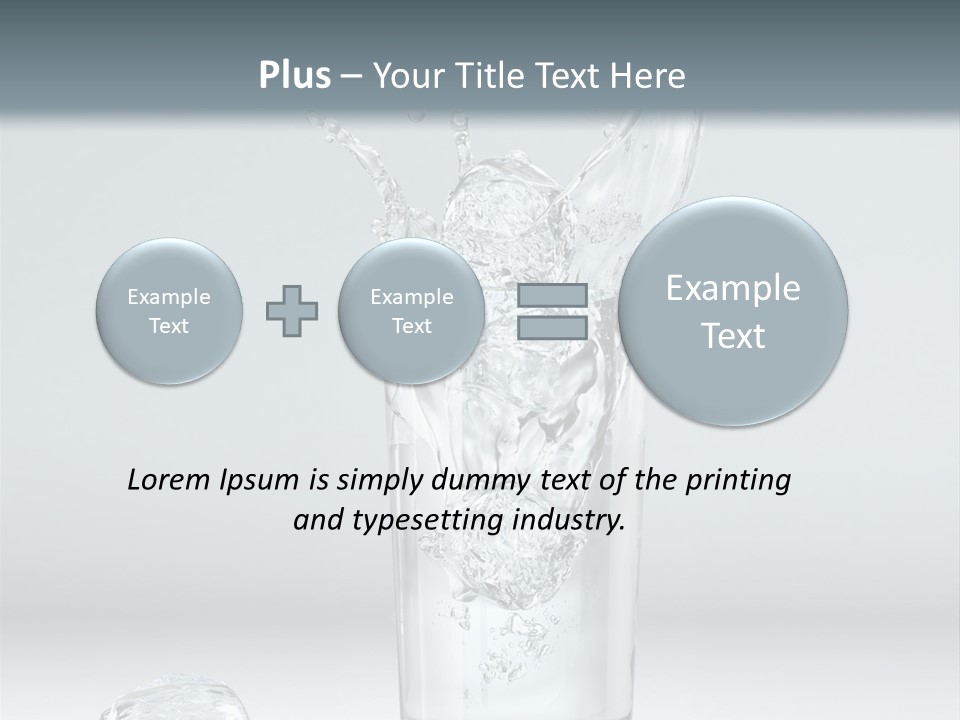 Liquid Blend Splashing PowerPoint Template