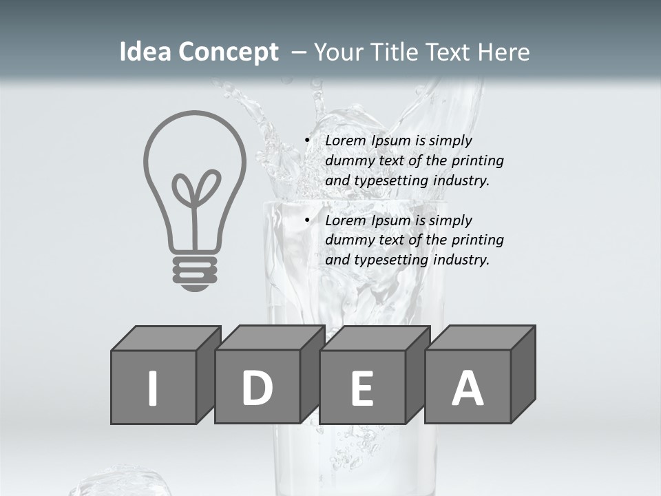 Liquid Blend Splashing PowerPoint Template