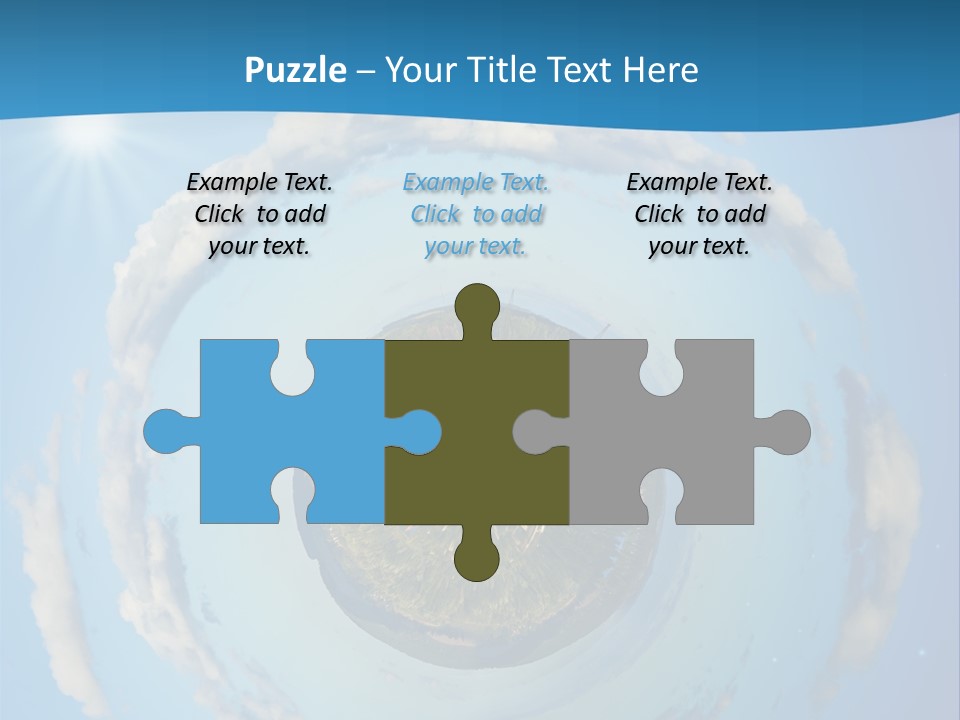 Blades Of Grass Blue Cover PowerPoint Template