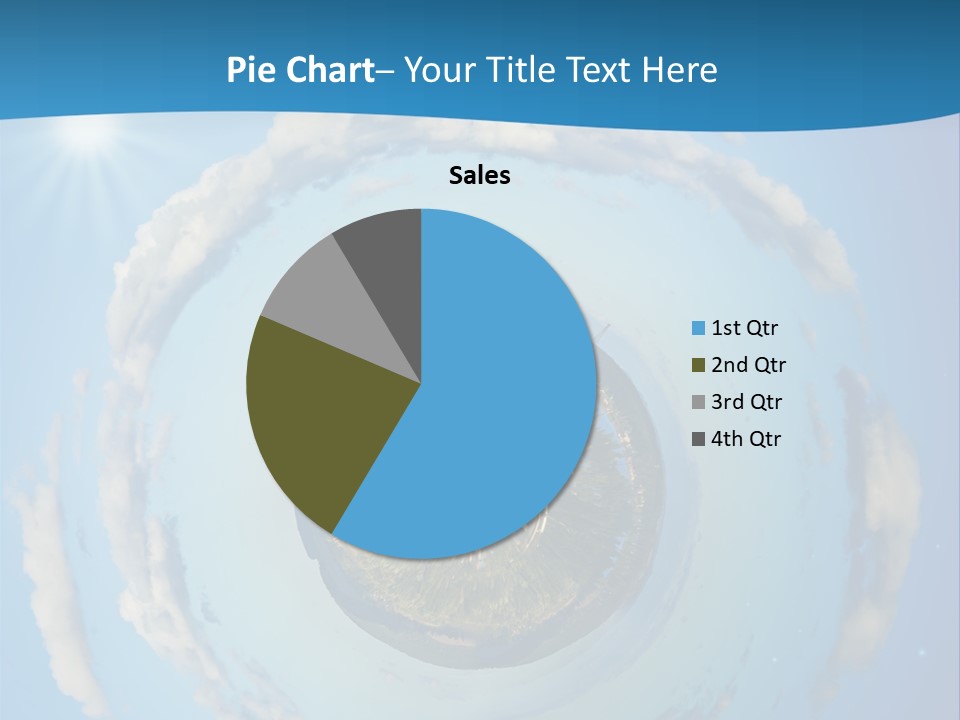 Blades Of Grass Blue Cover PowerPoint Template