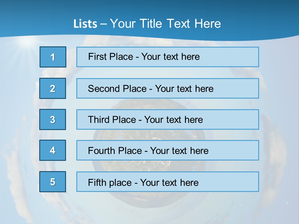 Blades Of Grass Blue Cover PowerPoint Template