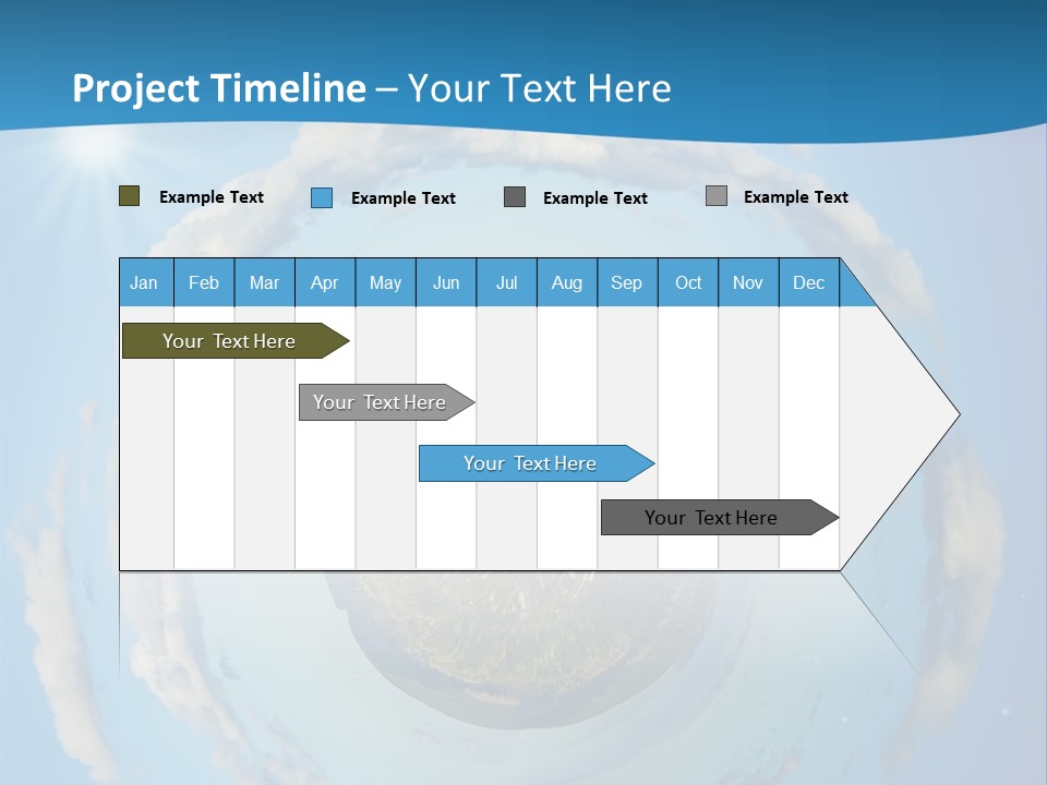 Blades Of Grass Blue Cover PowerPoint Template