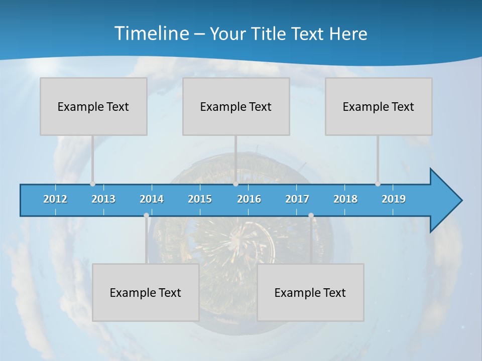 Blades Of Grass Blue Cover PowerPoint Template