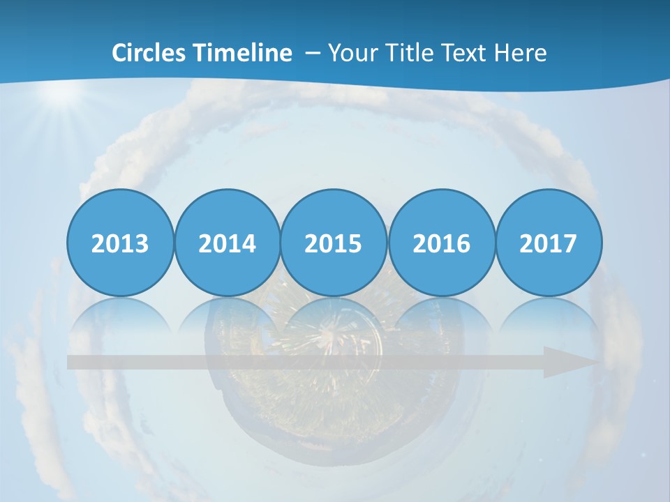 Blades Of Grass Blue Cover PowerPoint Template