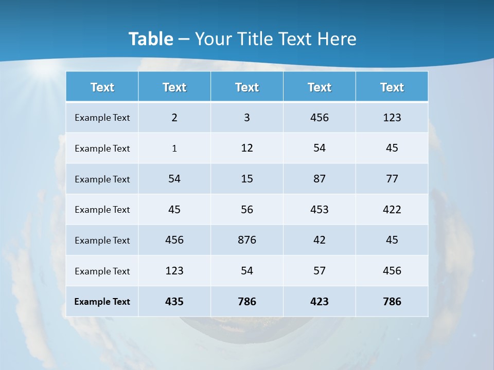 Blades Of Grass Blue Cover PowerPoint Template