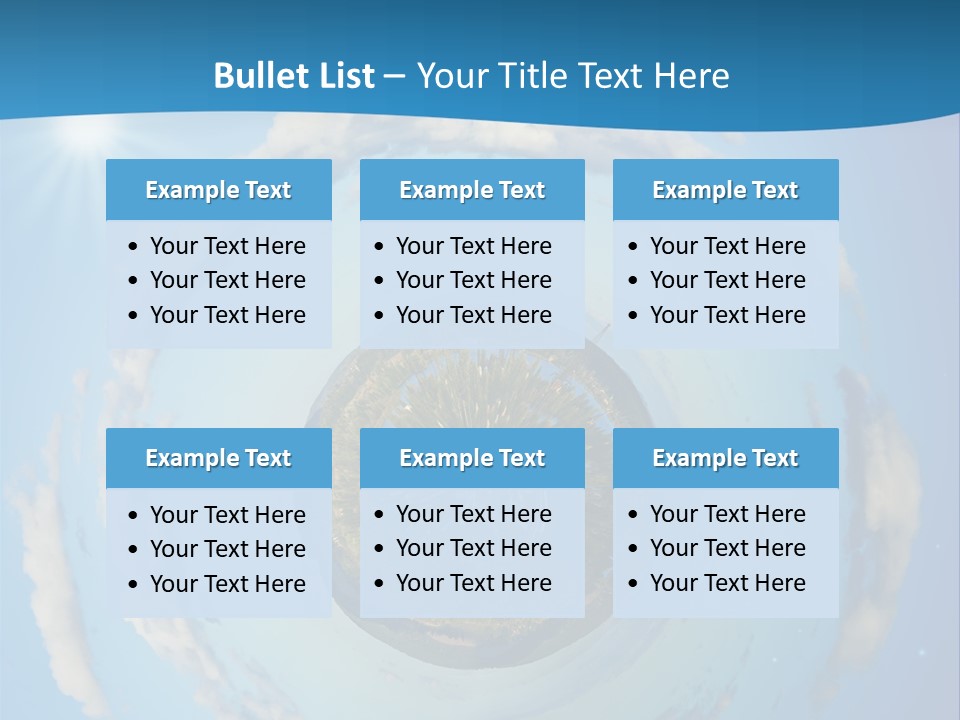 Blades Of Grass Blue Cover PowerPoint Template