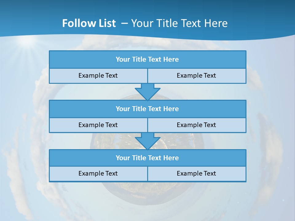 Blades Of Grass Blue Cover PowerPoint Template