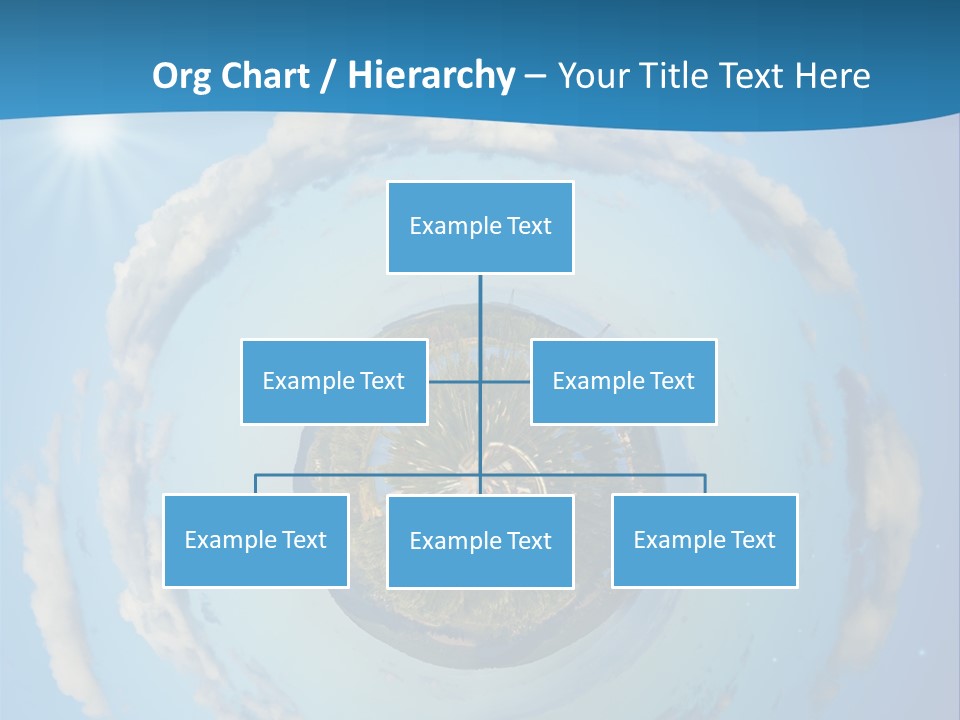 Blades Of Grass Blue Cover PowerPoint Template