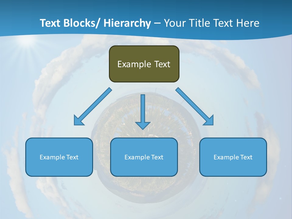 Blades Of Grass Blue Cover PowerPoint Template