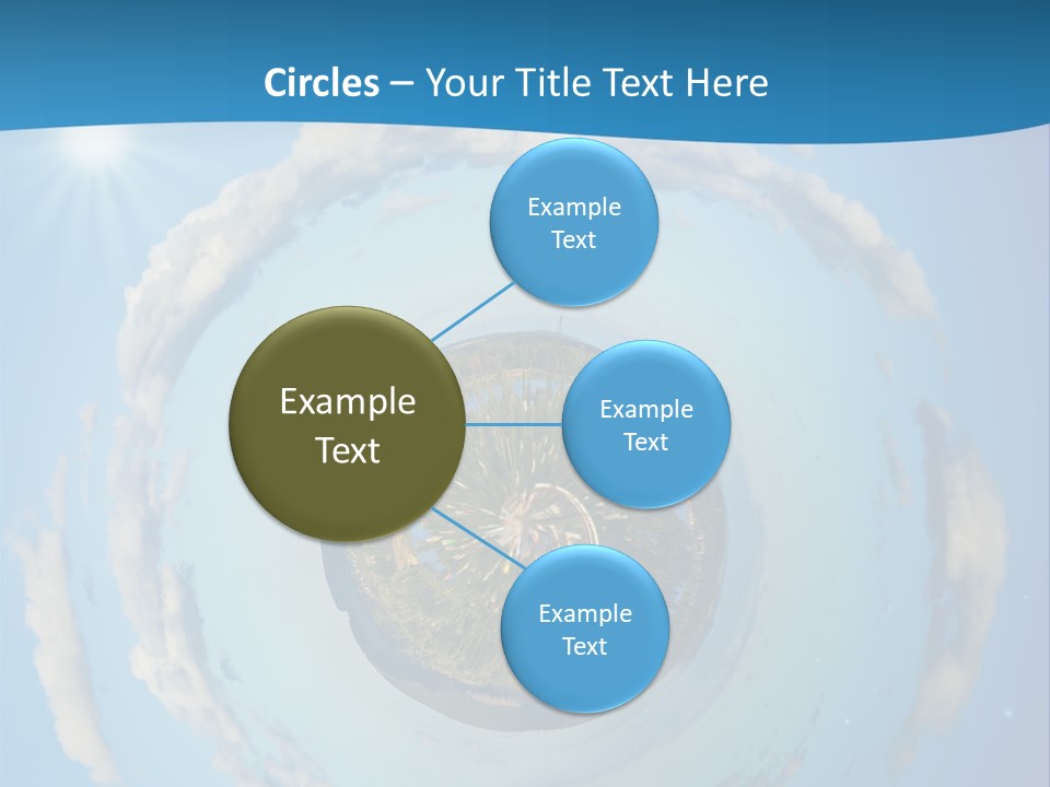 Blades Of Grass Blue Cover PowerPoint Template