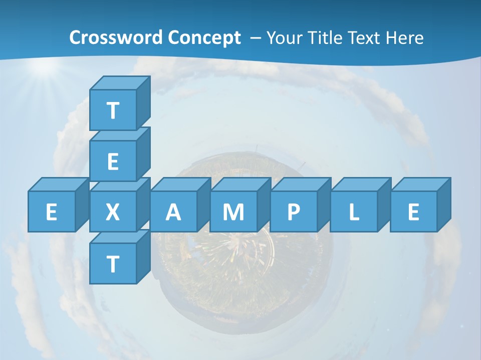 Blades Of Grass Blue Cover PowerPoint Template