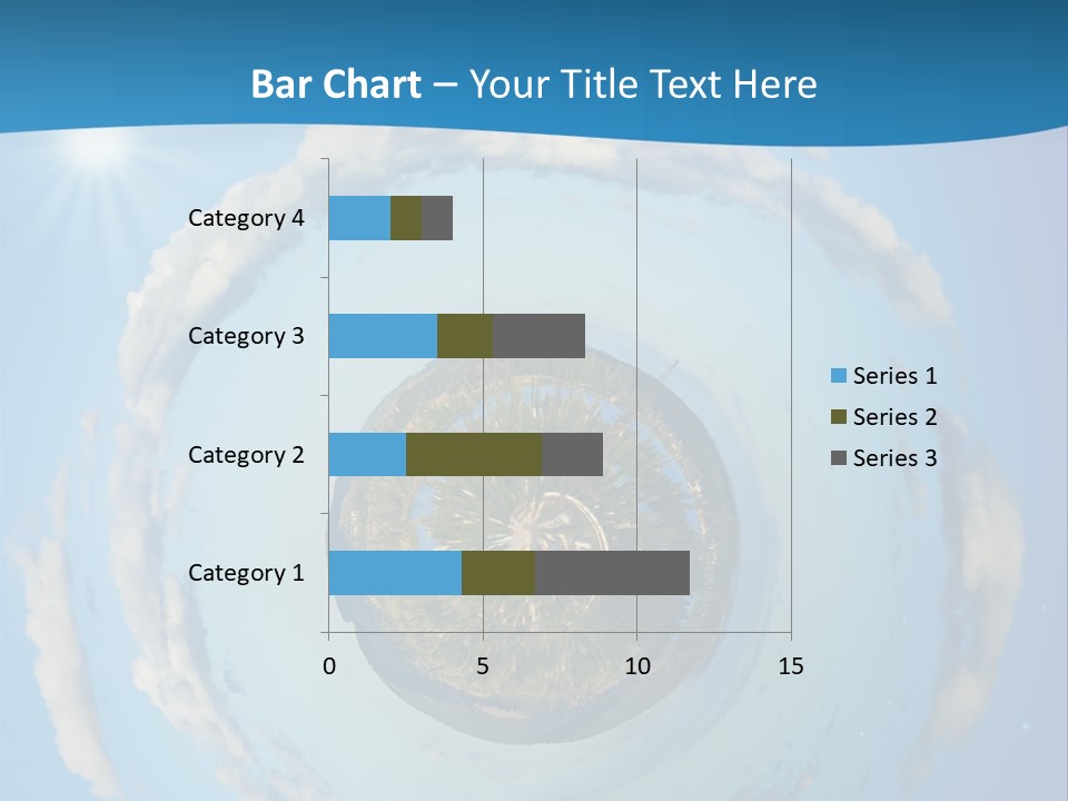 Blades Of Grass Blue Cover PowerPoint Template