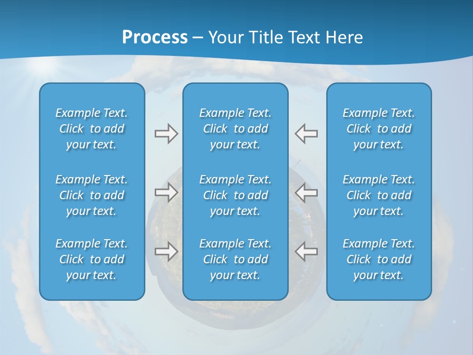 Blades Of Grass Blue Cover PowerPoint Template