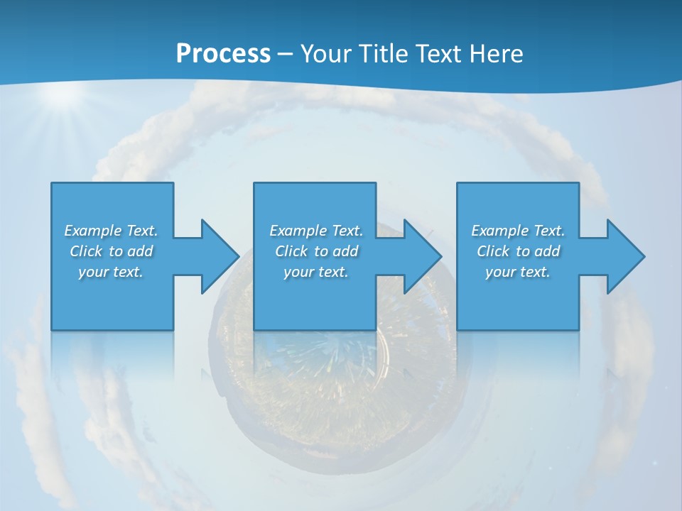 Blades Of Grass Blue Cover PowerPoint Template