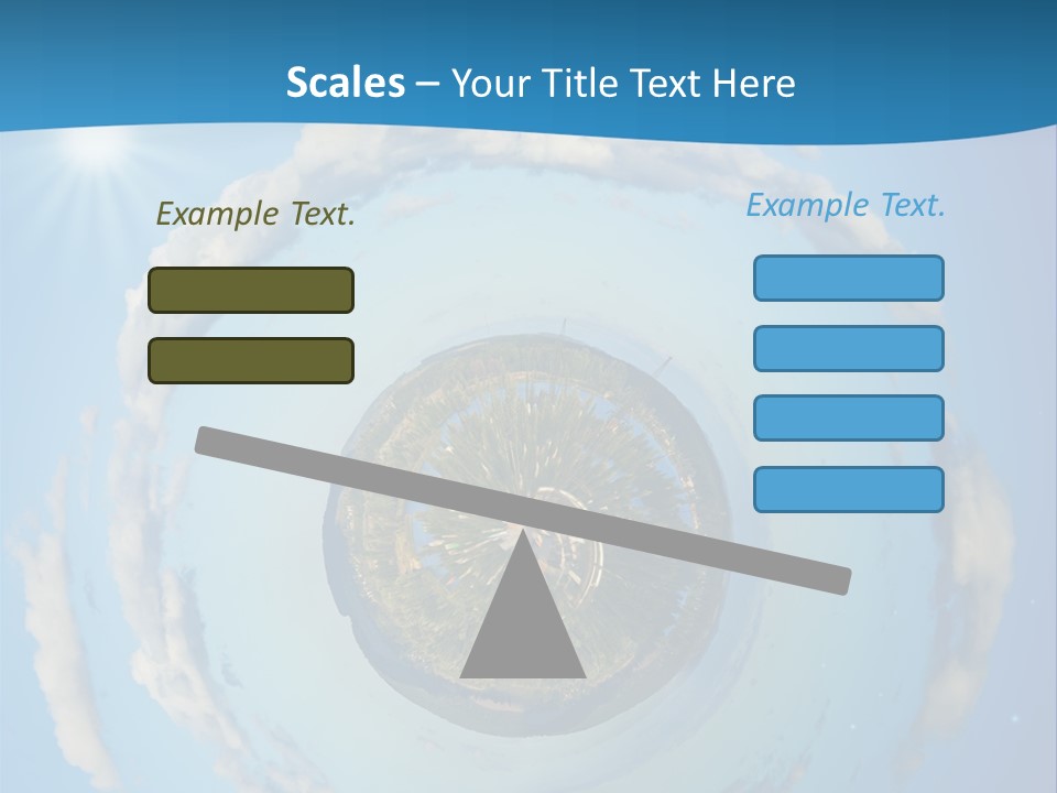 Blades Of Grass Blue Cover PowerPoint Template