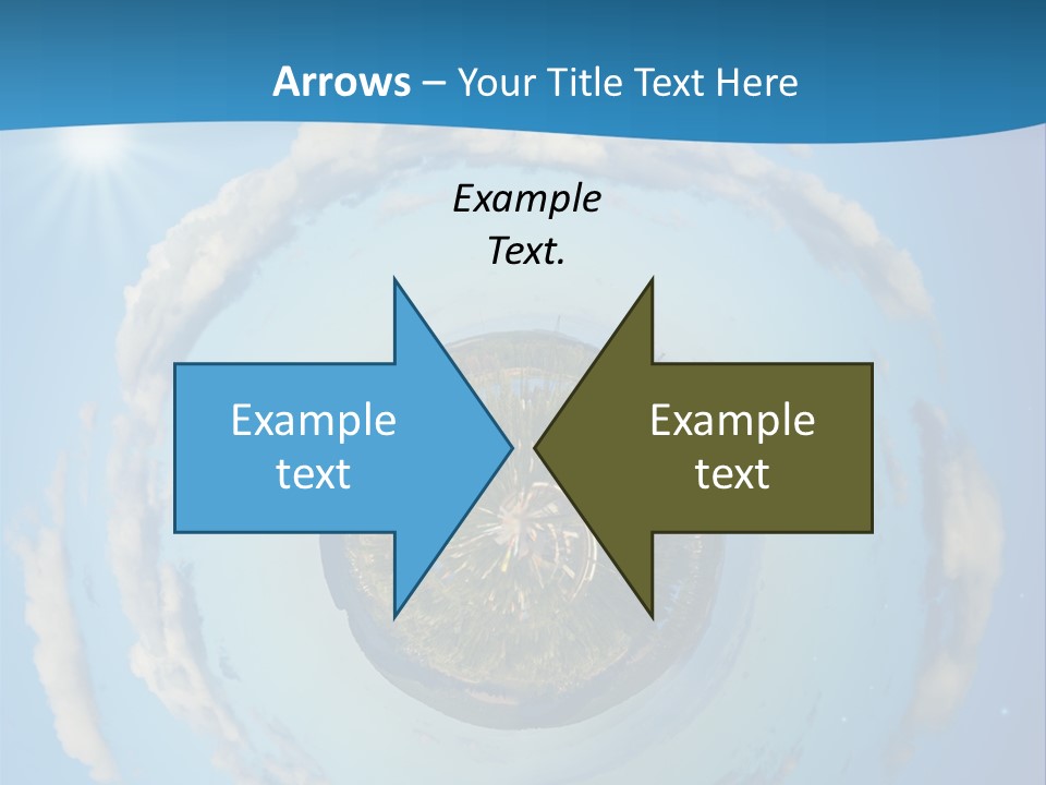 Blades Of Grass Blue Cover PowerPoint Template