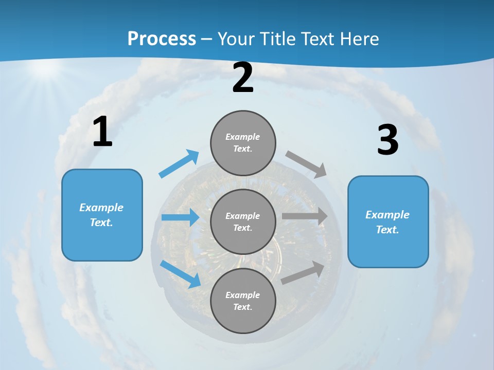 Blades Of Grass Blue Cover PowerPoint Template