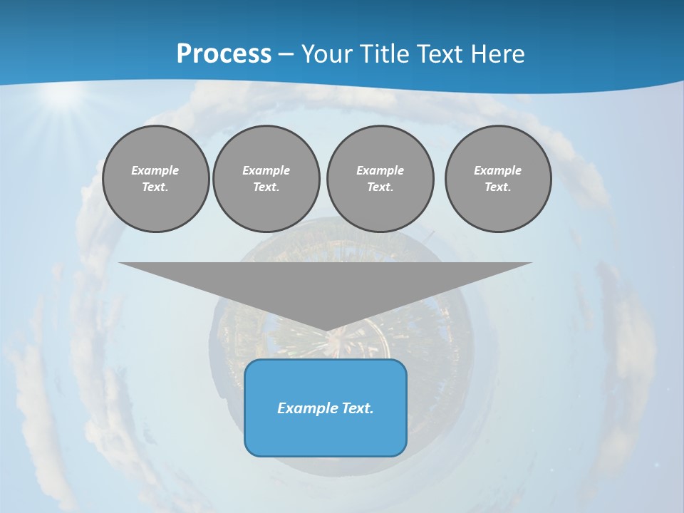 Blades Of Grass Blue Cover PowerPoint Template