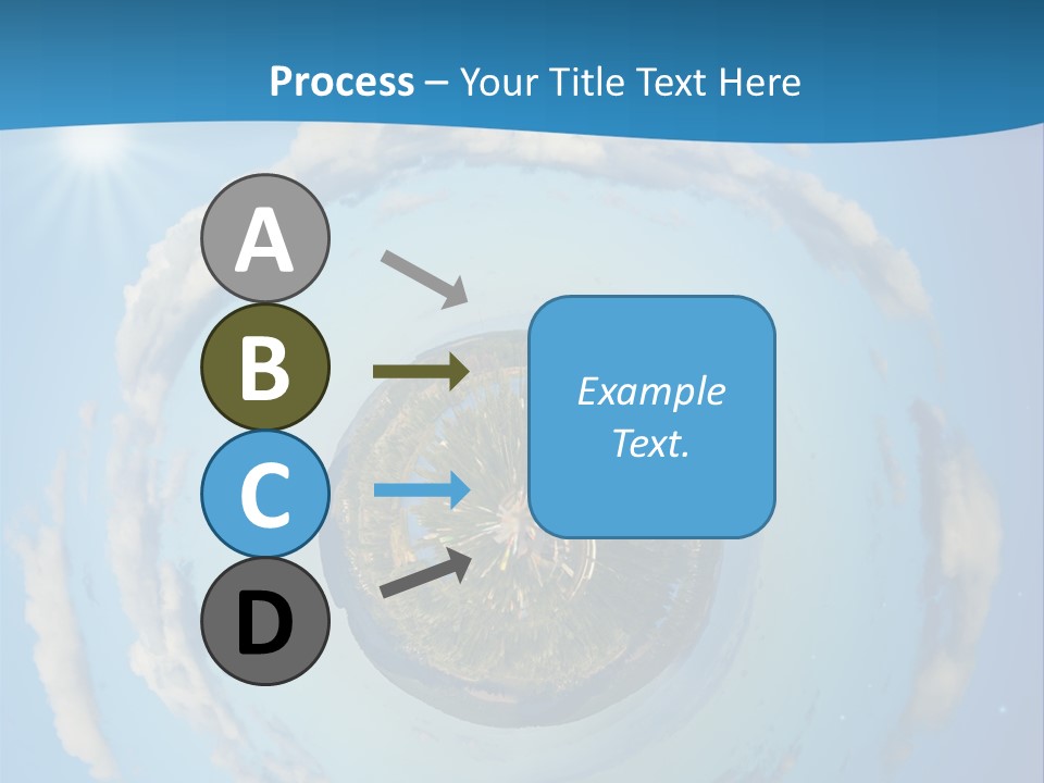 Blades Of Grass Blue Cover PowerPoint Template