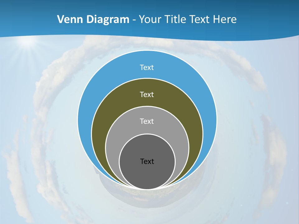 Blades Of Grass Blue Cover PowerPoint Template
