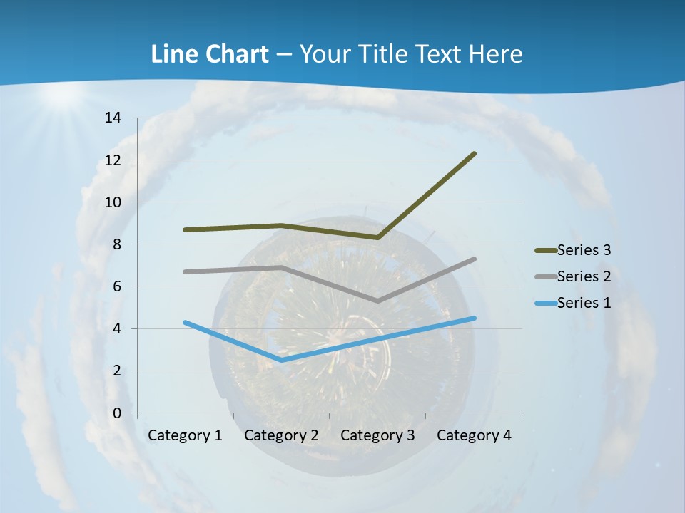Blades Of Grass Blue Cover PowerPoint Template