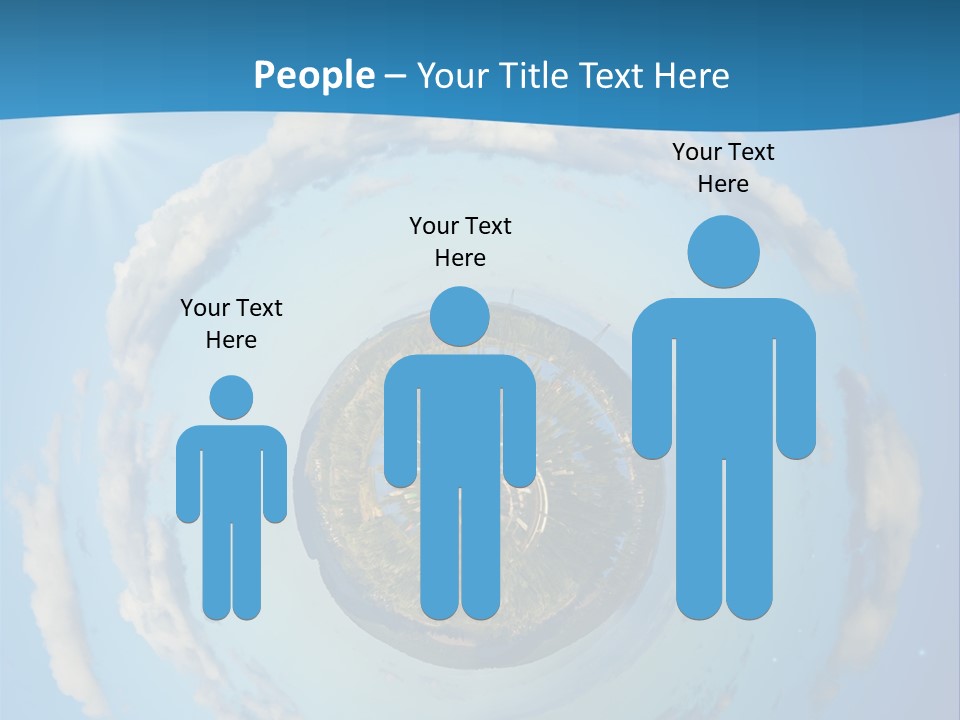 Blades Of Grass Blue Cover PowerPoint Template