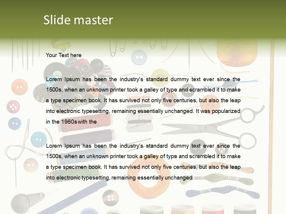 Craft Colorful Zip PowerPoint Template