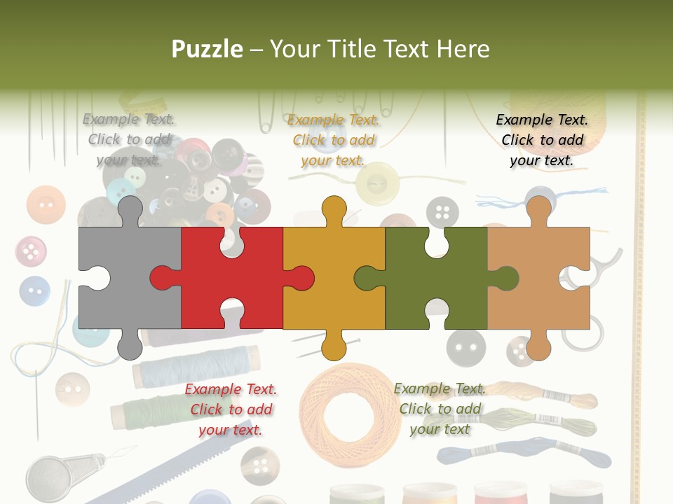 Craft Colorful Zip PowerPoint Template