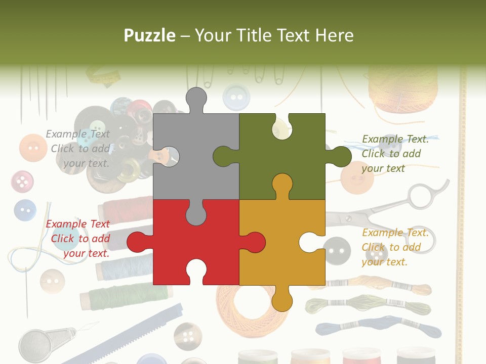 Craft Colorful Zip PowerPoint Template