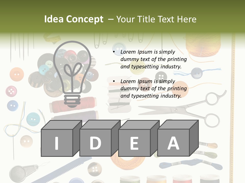 Craft Colorful Zip PowerPoint Template