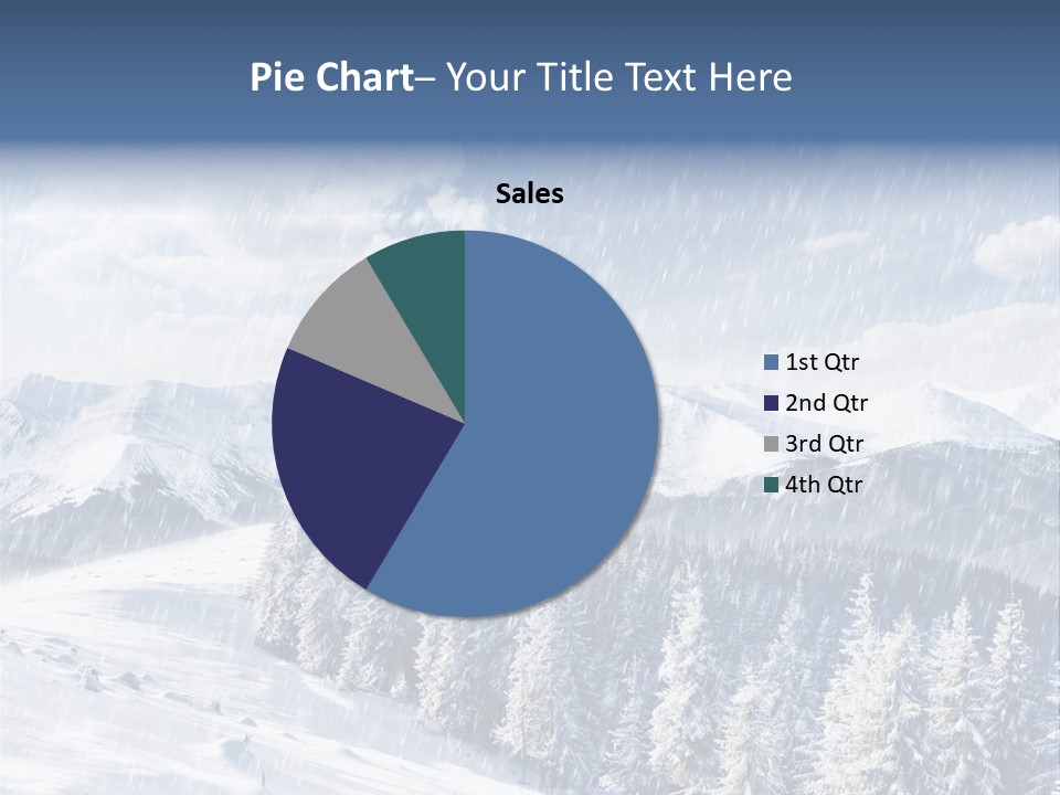 Mountain Snowy Rime PowerPoint Template