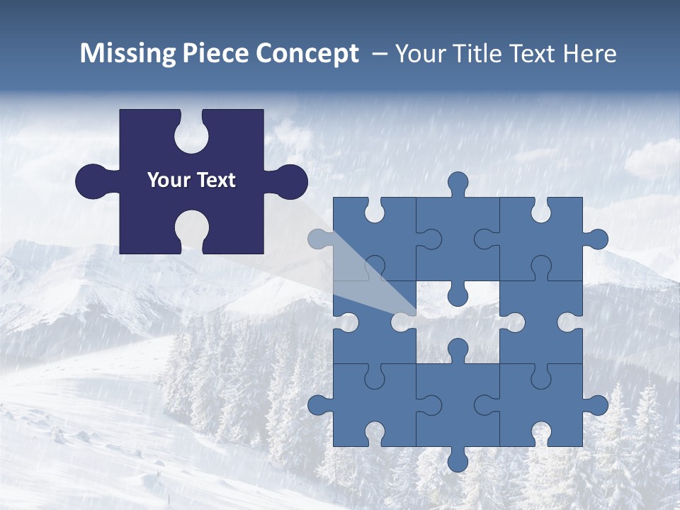 Mountain Snowy Rime PowerPoint Template