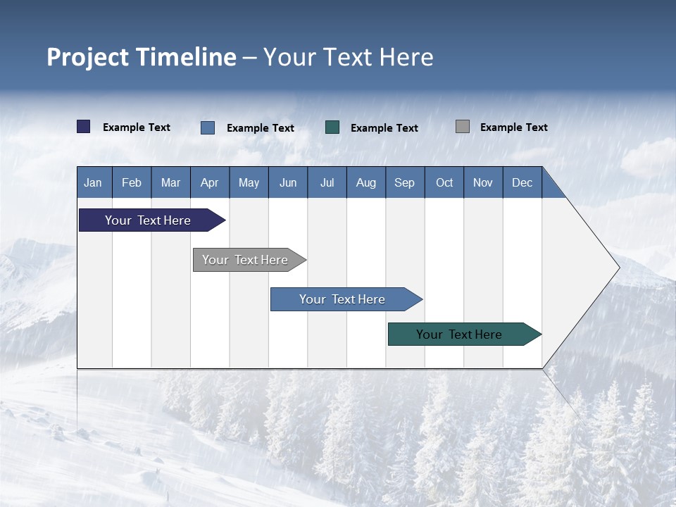Mountain Snowy Rime PowerPoint Template