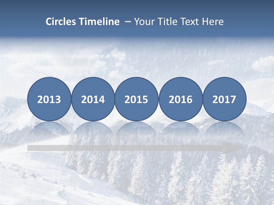 Mountain Snowy Rime PowerPoint Template