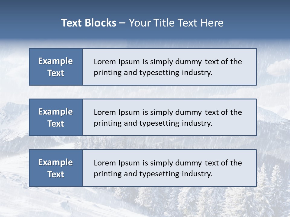 Mountain Snowy Rime PowerPoint Template