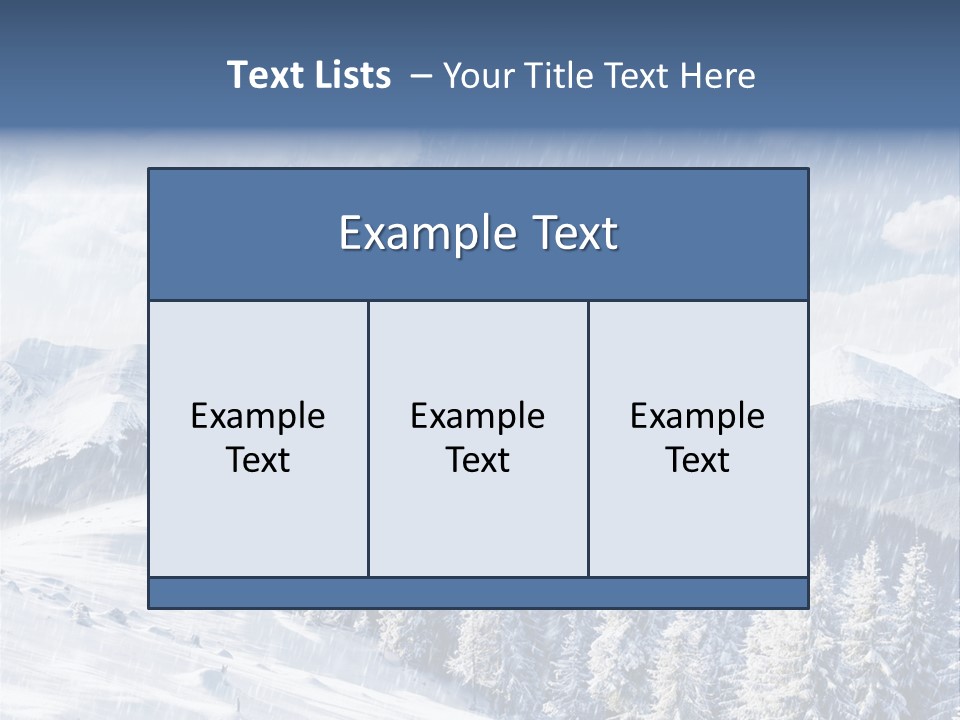Mountain Snowy Rime PowerPoint Template