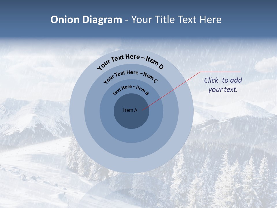 Mountain Snowy Rime PowerPoint Template