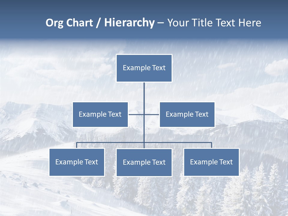 Mountain Snowy Rime PowerPoint Template