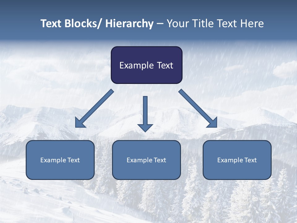 Mountain Snowy Rime PowerPoint Template