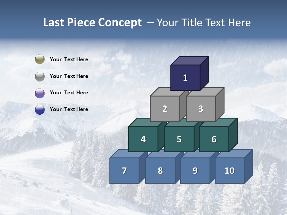 Mountain Snowy Rime PowerPoint Template