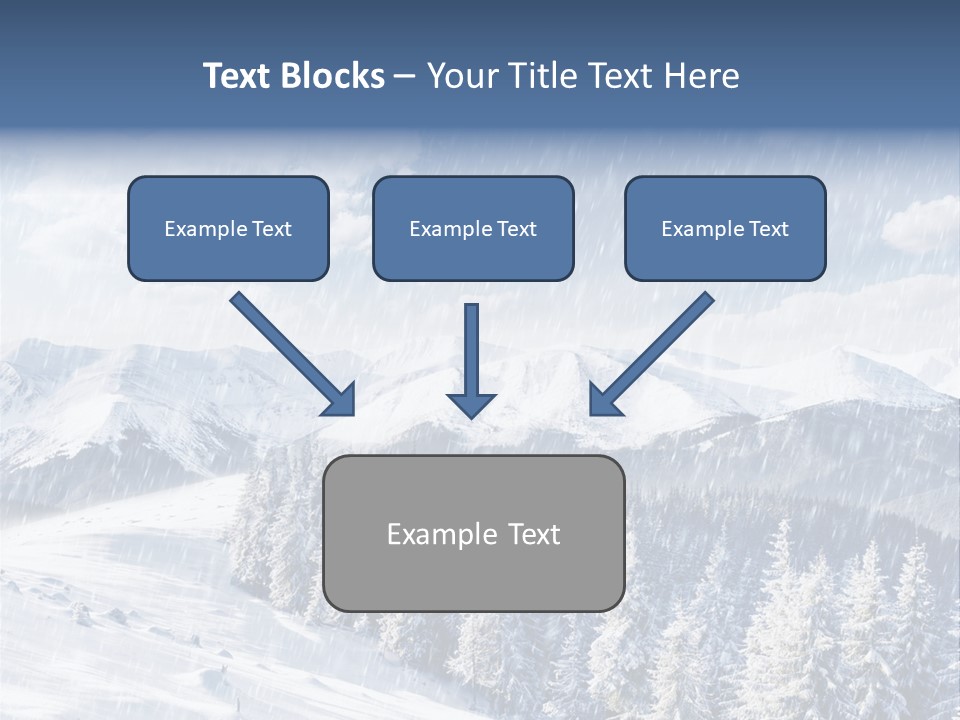 Mountain Snowy Rime PowerPoint Template