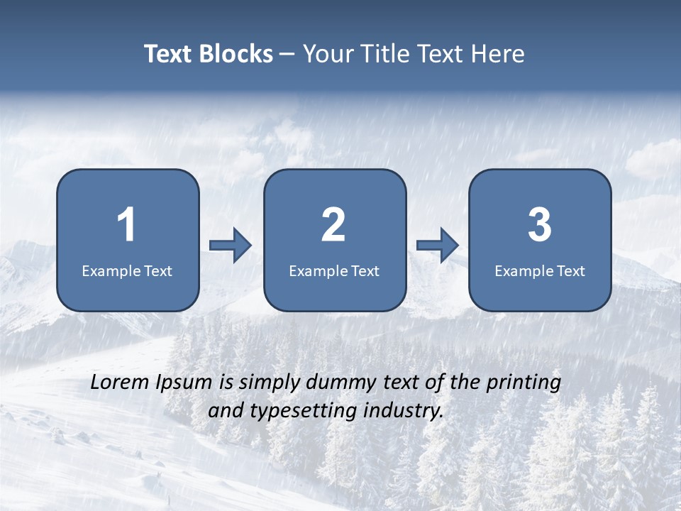 Mountain Snowy Rime PowerPoint Template