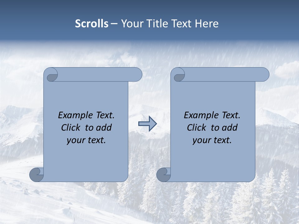 Mountain Snowy Rime PowerPoint Template