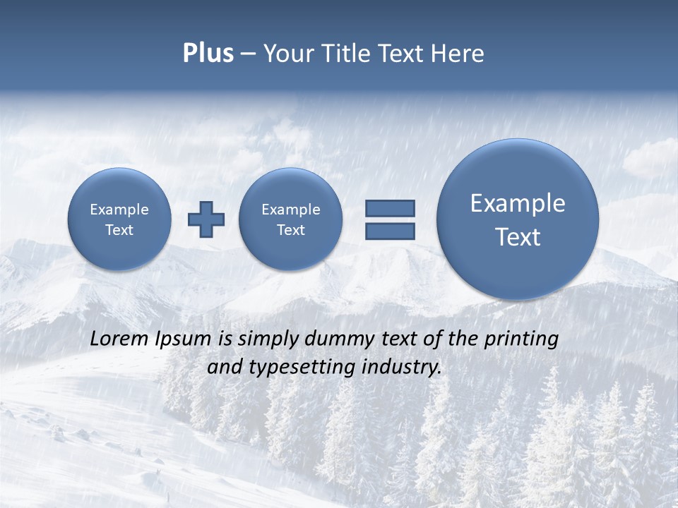Mountain Snowy Rime PowerPoint Template