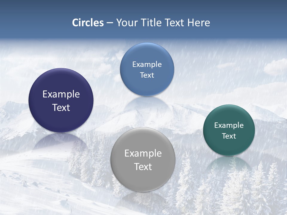 Mountain Snowy Rime PowerPoint Template