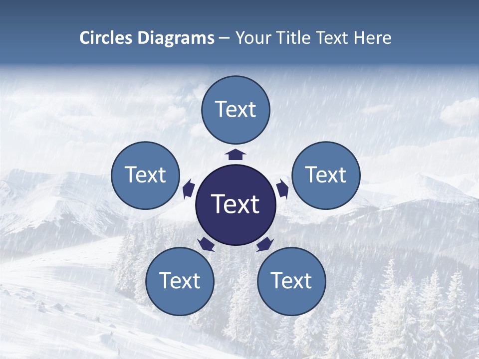 Mountain Snowy Rime PowerPoint Template
