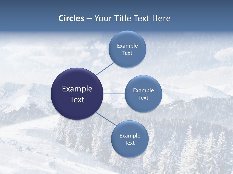 Mountain Snowy Rime PowerPoint Template