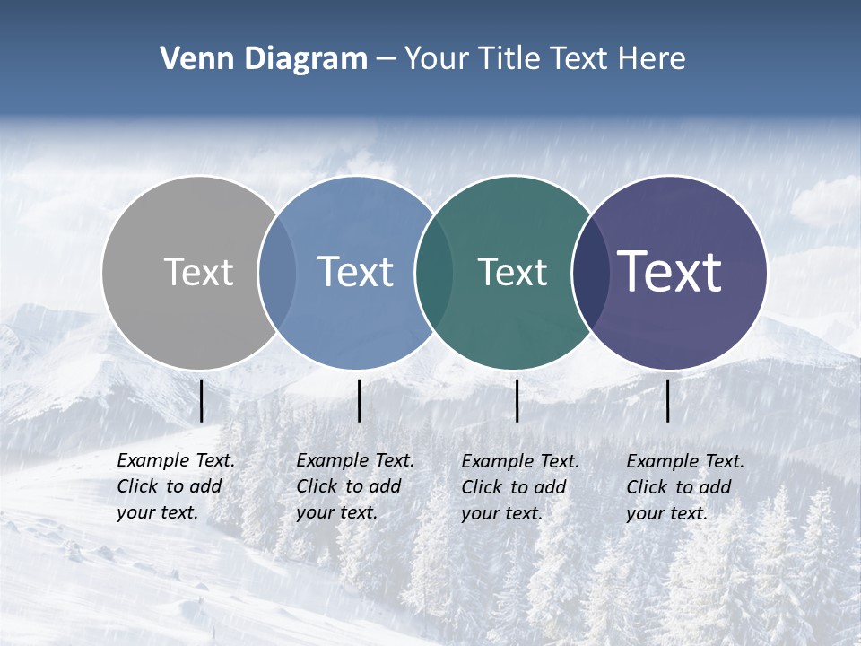 Mountain Snowy Rime PowerPoint Template
