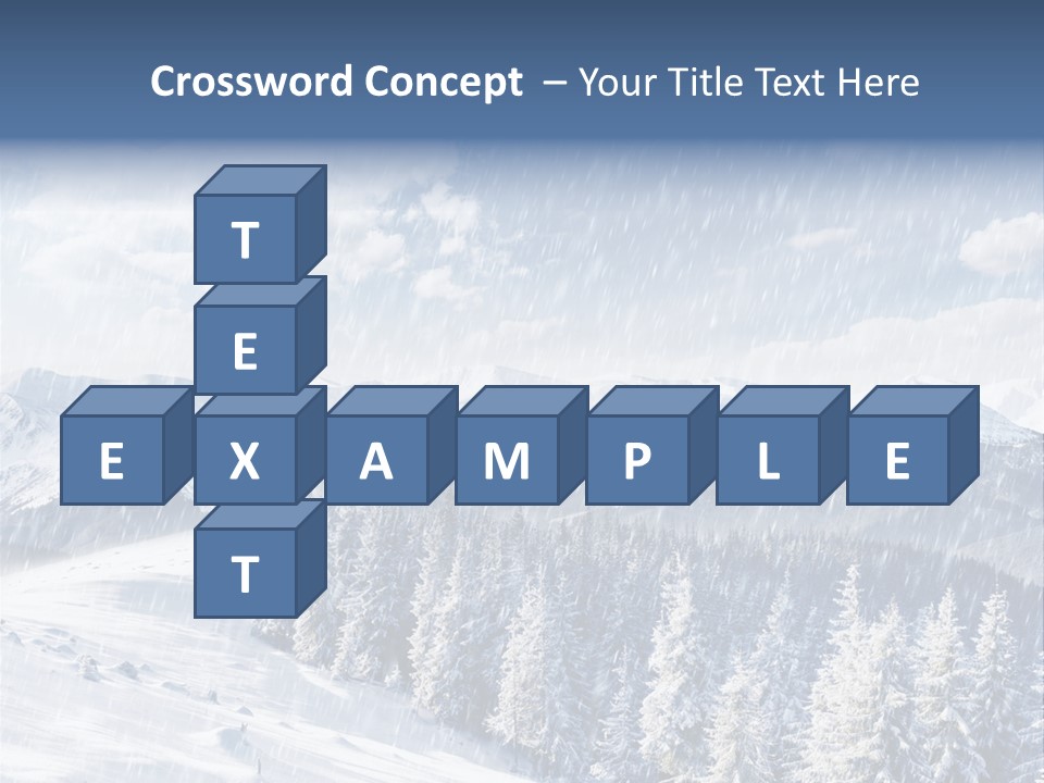 Mountain Snowy Rime PowerPoint Template